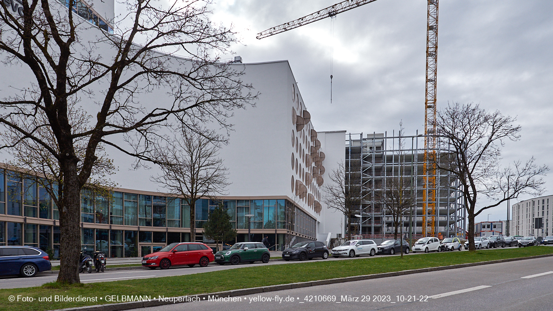 29.03.2023 - Baustelle REVO und Umgebung in Neuperlach